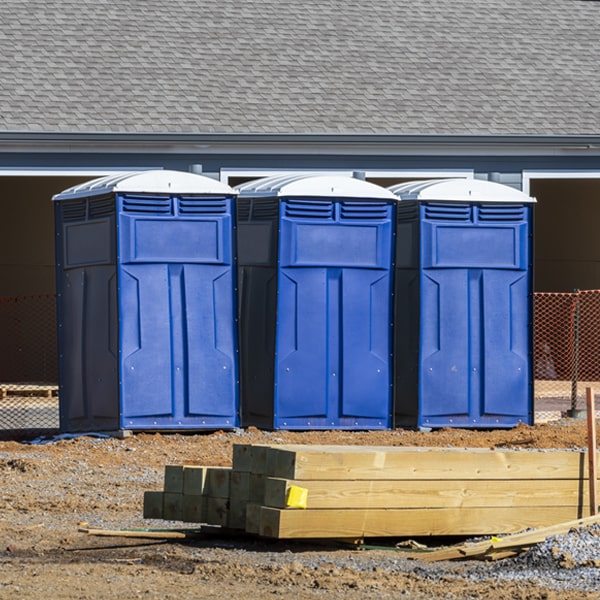 are there any restrictions on where i can place the portable restrooms during my rental period in Champlain Virginia